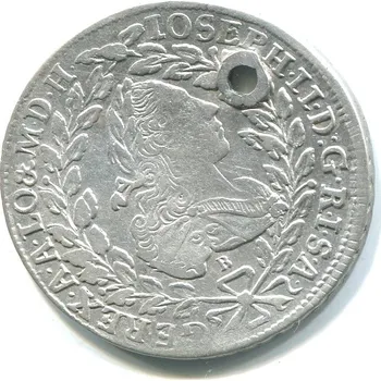 Josef II. 20 Kreuzer 1773/B/EvM-D. Kremnica. Ag.