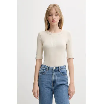 Pánská móda Tričko Calvin Klein Jeans LV044C204G béžová 80X, vel. XS