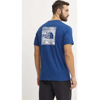 Bavlněné tričko The North Face Redbox Celebration NF0A87NVD1R1 námořnická modř 59X, vel. L