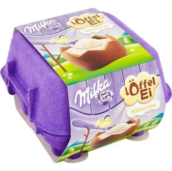 Čokoláda Milka Velikonoční koule s mléčným krémem 4 ks, 136 g