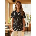 Dámská košile premium ALTISPORT VOJ/ALW049KOS01 ČERNOBÍLÁ XL