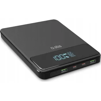 Powerbanka Powerbanka SBS Power Lite LCD 20000 mAh 100W Power Delivery černá