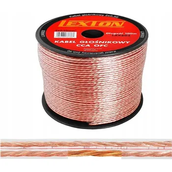 elektrický kabel Reproduktorový kabel Lexton LXK603 2 x 0,5 mm2, 100 m