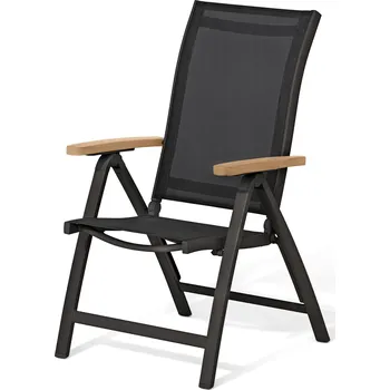 Křeslo 723901 - Tchibo - Křeslo »Elin« s vysokým nastavitelným opěradlem - barva: černá