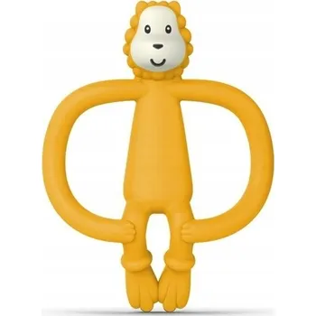 Ortodontické kousátko Matchstick Monkey silikonové žluté