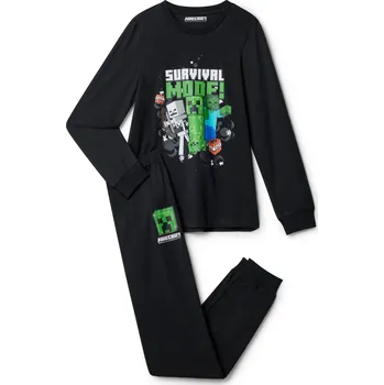 725986 - Tchibo - Dětské pyžamo Minecraft - pánské - vel. 170/176 - barva: černá/s potiskem