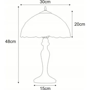 Lampička Stolní lampa Kaja Fruit, vícebarevná, 60 W