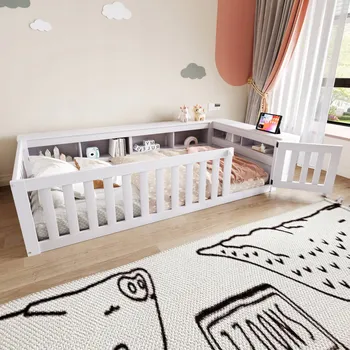 Postel Jednolůžková dřevěná postel Arhatreya 90x200 cm bílá