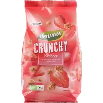 Dennree Jahodové Crunchy 375 g bio