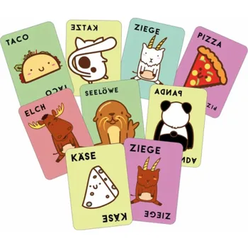 Desková hra Asmodee Taco Cat Kozí sýr Pizza: Plně zkroucená, karetní hra