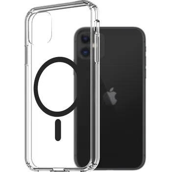 Pouzdro na mobilní telefon AlzaGuard Crystal Clear TPU Case Compatible with Magsafe pro iPhone 11 - černý