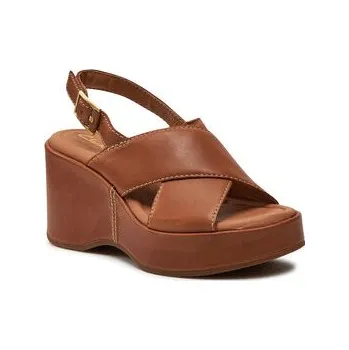 Dámské sandále Sandály Clarks Manon Wish 26176303 Hnědá 39_5