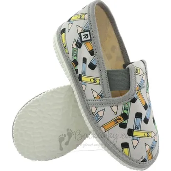 Chlapecké bačkory Dětské pantofle RAK 943022 - Šedé tužky - vel. 37