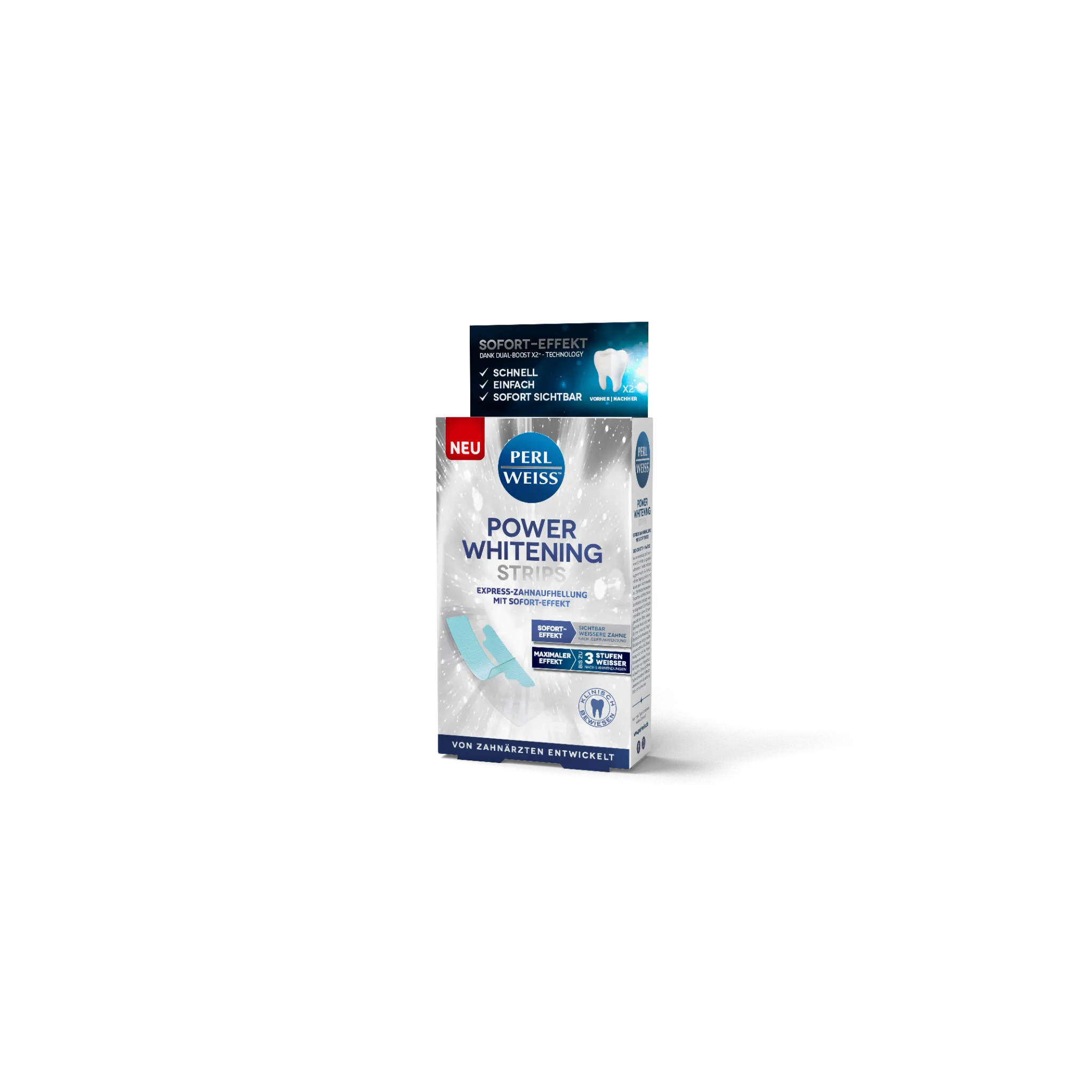 Fotografie 1 - Přípravek na bělení zubů PERLWEISS Power Whitening Strips bělicí zubní pásky 5x 2 ks