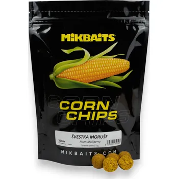 Volný čas Mikbaits Corn Chips boilie 2,5g - Švestka Moruše 24mm