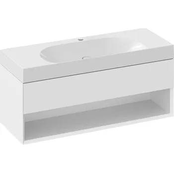 RAVAK Nábytkový set Ravak Lite, skříňka 120 pod umyvadlo bílá, umyvadlo Lite 120 nábytkové bílé X000001867;XJX01212000