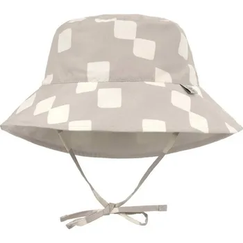 Kojenecká čepice LÄSSIG Sun Protection Bucket Hat checkbo.stone/seasalt 1-3ye. size48-51