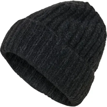 Čepice 644486 - Tchibo - Pletená čepice s vlnou - barva: šedá