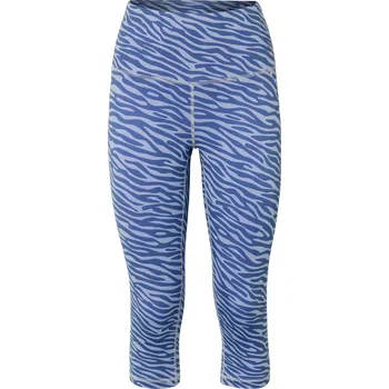 Dámské oblečení 723575 - Tchibo - 3/4 sportovní legíny »ActiveSoft« - pro ženy - vel. XXL 52/54 - barva: modrá/s potiskem