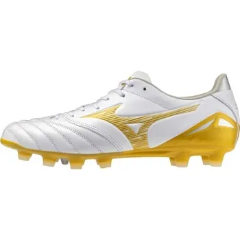 Kopačky Pánské kopačky Mizuno MORELIA NEO IV PRO FG 9 Bílá, Zlatá