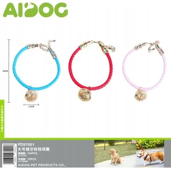 Obojek pro psa Velký Ručně Vyráběný Obojek se Zvonkem pro Psy