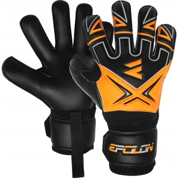 Brankářské rukavice EPCILION Brankářské fotbalové rukavice s ochranou prstů Fingersave Velikost 5 oranžové