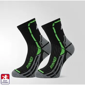 KS-RUN ponožky multisport, BĚH, CYKLO 45-47 černá