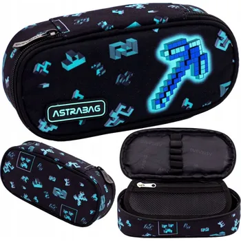 Penál Jednokomorový penál / pouzdro AstraBAG DARK PIXEL, AC6, 503025018