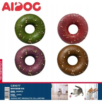 Hračka pro kočku Šanta kočičí na tyčce hračka pro kočky - Donut