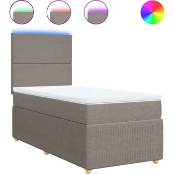 Postel Jednolůžková dřevěná postel VidaXL 80x200 cm, odstíny šedé