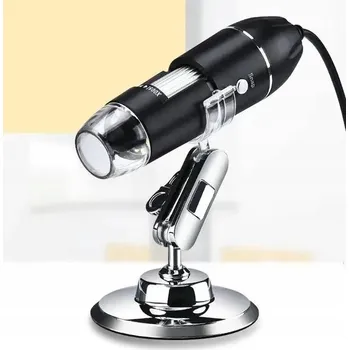 Mikroskop Digitální Mikroskop USB LED Sada Zvětšení 1600x EDUKAČNÍ VĚDECKÝ