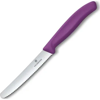 nůž Victorinox zoubkový 11cm Barva: Fialová