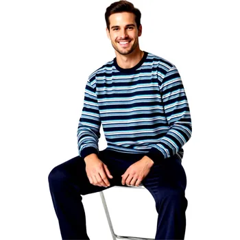 Pánské pyžamo Pánské Pyžamo Dlouhé FOLTÝN PD 398 Velikost: L