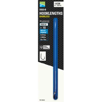 Rybářský háček 8ks - Hotový Návazec Preston 6"/15cm Mag Store Hooklength 10 Xs02-B