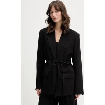 Dámské sako Sako s příměsí lnu Karl Lagerfeld Jeans B2W14030 černá 99X, vel. XS