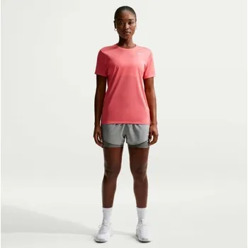 Dámské tričko Dámské tréninkové tričko Nike DRI-FIT L Růžová, Bílá