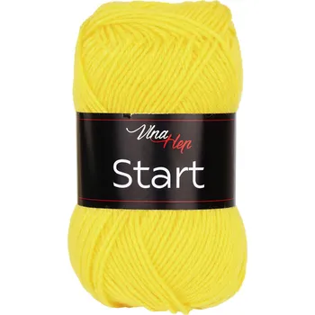 Příze Pletací příze Vlna-Hep START 41250 žlutá, klasická, 50g/150m