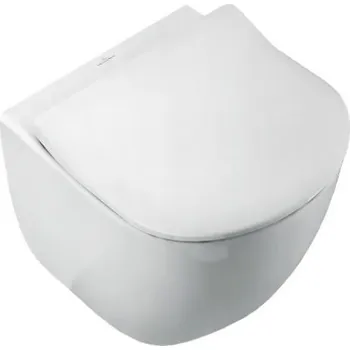 Klozet Villeroyboch VILLEROY & BOCH VERITY DESIGN 2.0 závěsné WC 370x560mm, Combi-Pack, včetně sedátka, rimless DirectFlush, bílá Alpin