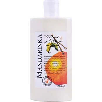 Tělové mléko Tělové a pleťové mléko Mandarinka 250ml
