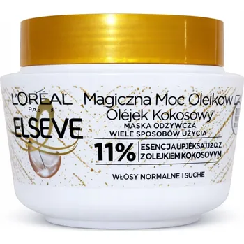 Vlasová regenerace L'Oreal Paris Elseve Magická Síla Olejů s Kokosovým Olejem, vyživující maska na suché a normální vlasy 300 ml