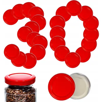 Obraz Víčka, krytky, šroubovací víčka, zátky, víka 53mm 30 ks VZOR R PZH