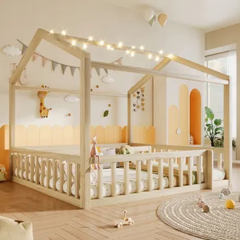 Postel Jednolůžková dřevěná postel Arhatreya 90x200 cm borovice