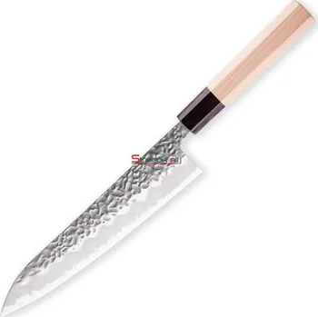 Kuchyňský nůž Nůž Gyuto/Chef Hokiyama-Tosa-Ichi Saiun Tsuchime 210 mm magnolia