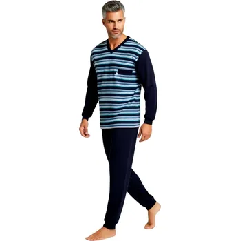 Pánské pyžamo Pánské Pyžamo Dlouhé FOLTÝN PD 397 Velikost: 3XL