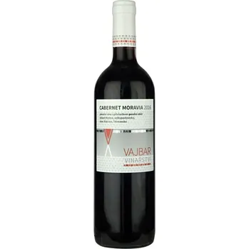 Víno Vinařství Vajbar, Cabernet Moravia, výběr z hroznů, 2023, 12,5%, 0,75 l, (holá láhev)