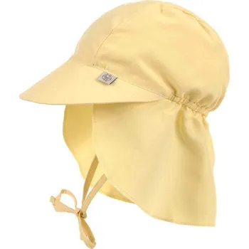 Kojenecká čepice LÄSSIG Sun Protection Flap Hat pale yellow 07-12 mo. size 45/47