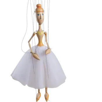 Marioneta Baletka, světlá - 56 cm