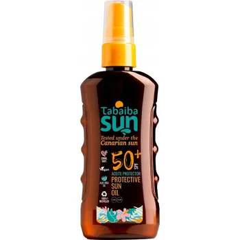 Přípravek na opalování Tabaiba Sun Aloe Opalovací olej 100 ml SPF 50+ Olej na opalování z Tenerife