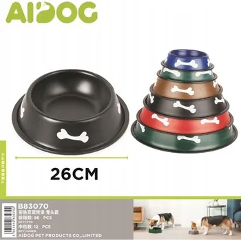 Miska pro psa Misky pro psy s motivem kostí – 26 cm, barevné