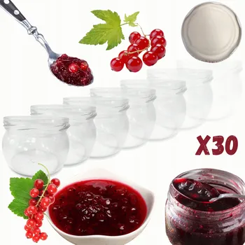 Sklenice Sklenice 2x 60 Ml na džemy, džemy , koření, houby 30x82mm PZH